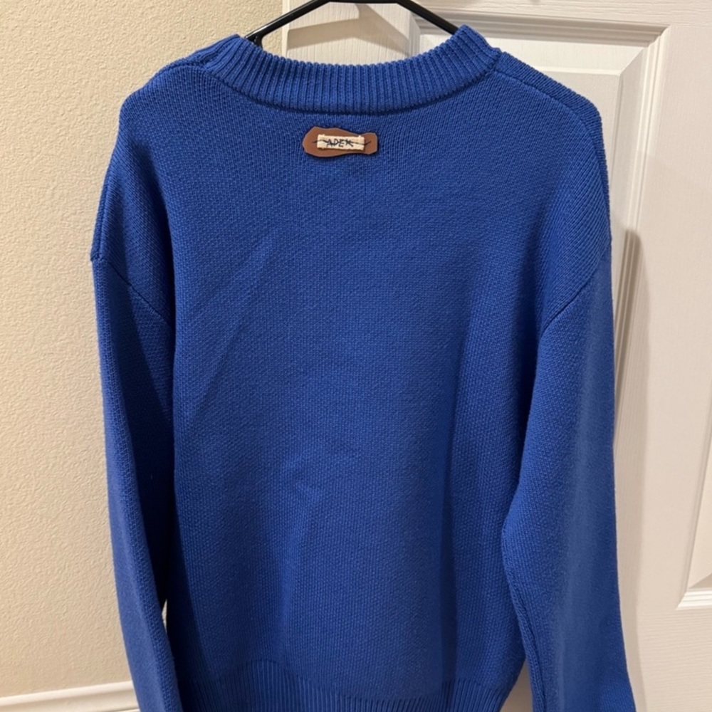 Ader Blue Crewneck Sweater for Men - Picture 4 of 5